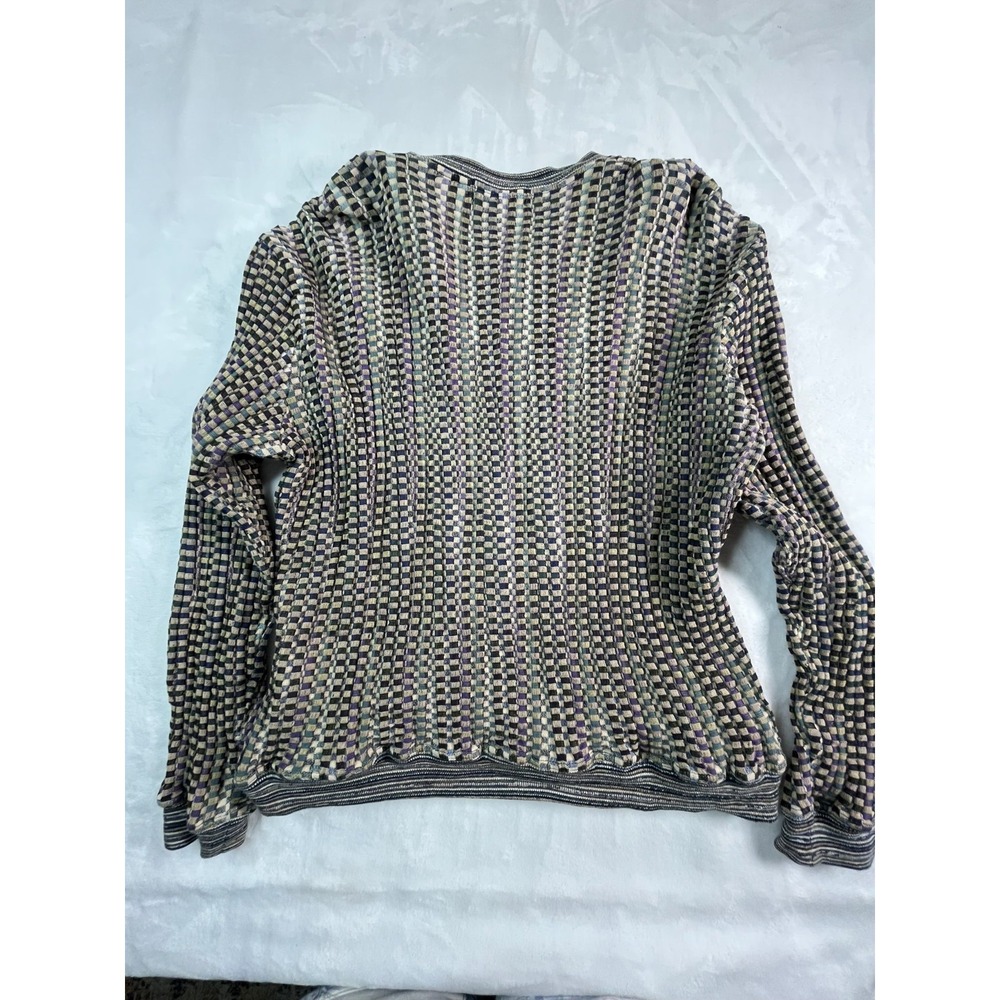 VTG JHANE BARNES Mens M Sweater V Neck Stretch Japan - Picture 8 of 10